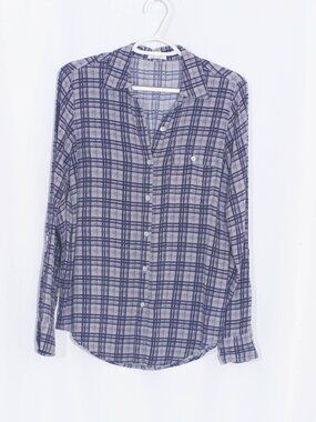 Soft Joie Plaid Button Down Shirt Size XS
